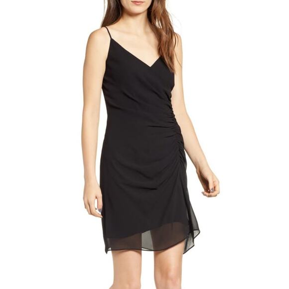 Rebecca Minkoff Kinsley Shirred Dress Black Size 2 NEW - Picture 1 of 10